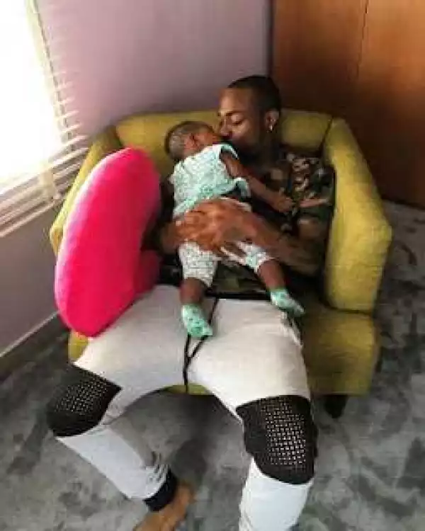 Davido Missing His Daughter Imade So Much [Photos]